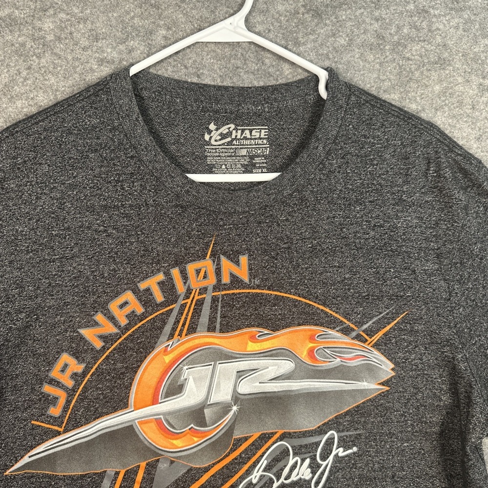Chase Authentics Dale Jr Graphic Tee Men's XL Gray Official Nascar Jr Nation